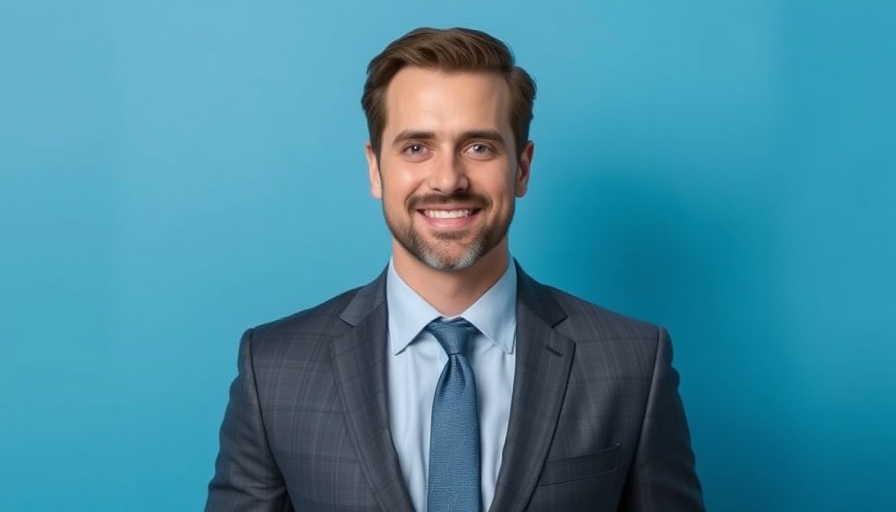 Portrait of a confident man in a suit, smiling, Indiana university degree cuts.