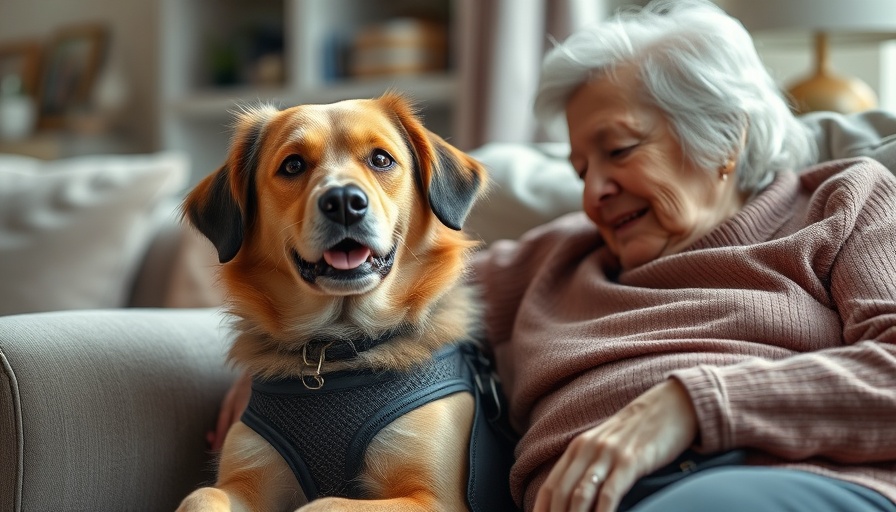 Therapy dogs comforting an elderly person in Northwestern Indiana.