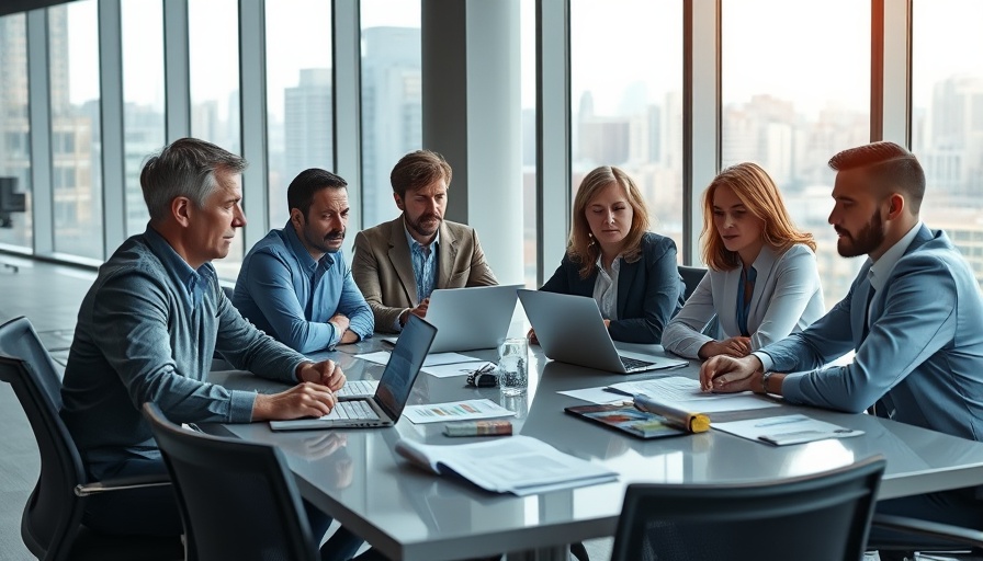Economic columnists in a modern office setting discussing ideas.
