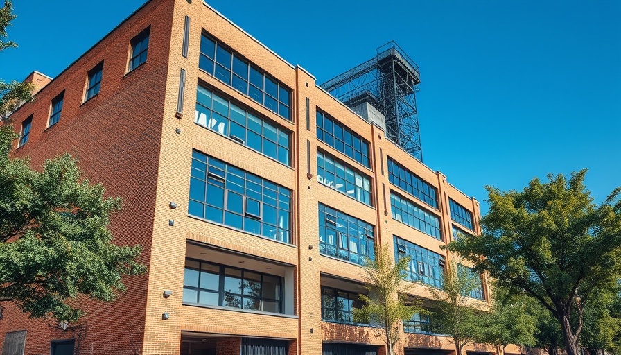 Modern industrial building part of Fort Wayne Electric Works project.