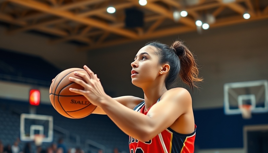 Sabrina Ionescu wins WNBA 3-point Contest; player mid-shot on court.