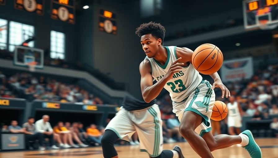 Indiana Statewide basketball game action with players competing.