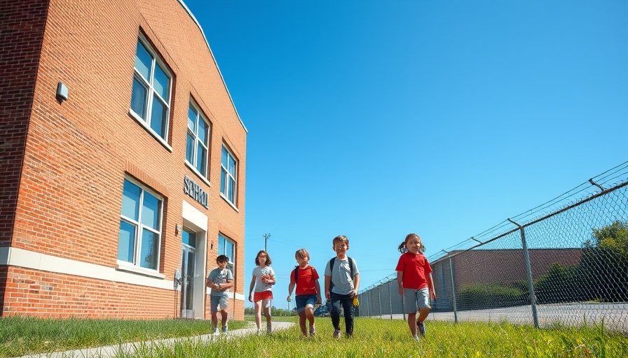 Students walk by Indiana school building, highlighting new policies.