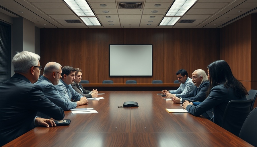 Monroe County Community School Corp job cuts meeting room scene.