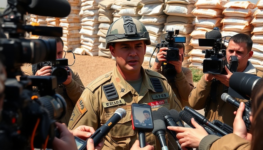 Military briefing on aid supplies with journalists, US analysis Hamas aid theft.