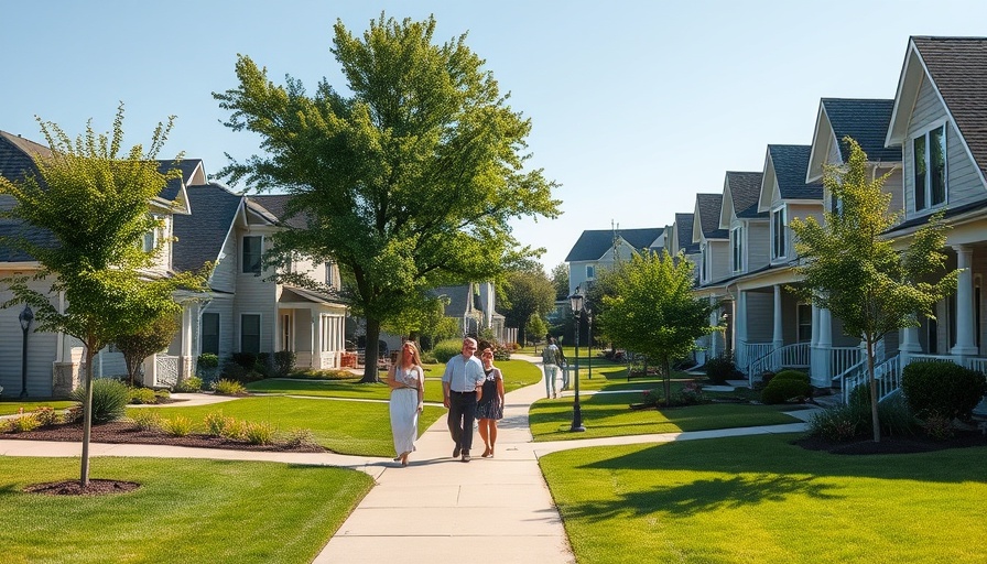 Suburban neighborhood in Indiana showcasing quality of life.