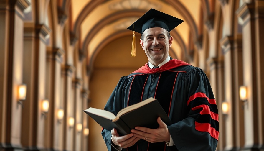 Chancellor Aarick Jackson, academic regalia, university hall, education journey.