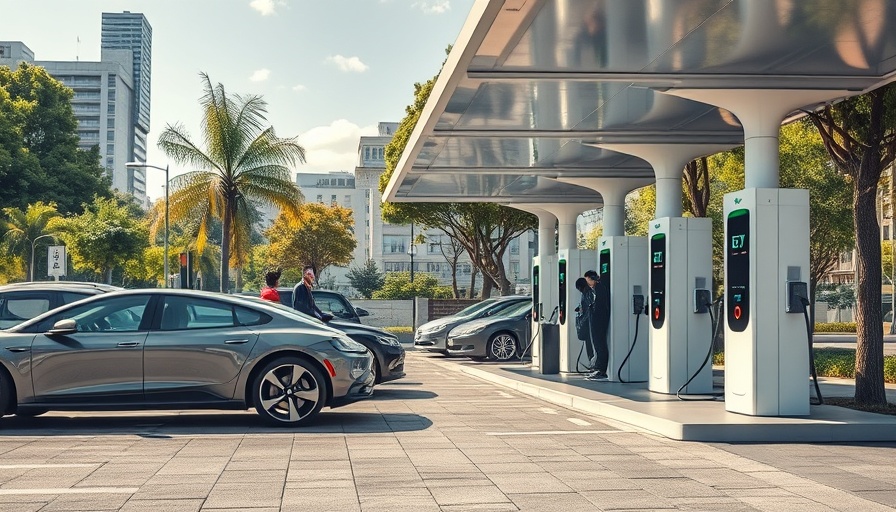 Hammond EV Charging Station with cars and drivers during daytime.