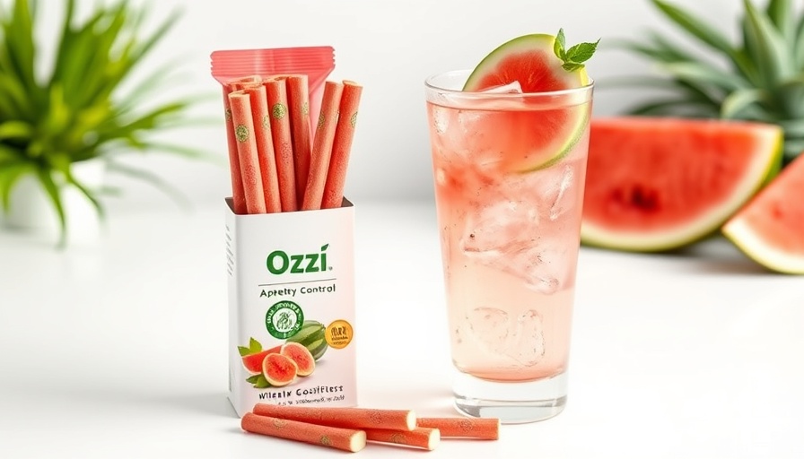 OZzi natural evening drink for appetite control with watermelon flavor.