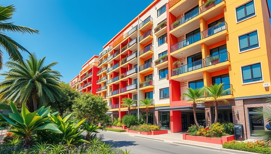 Castleton apartment complex sale: modern building with lush gardens