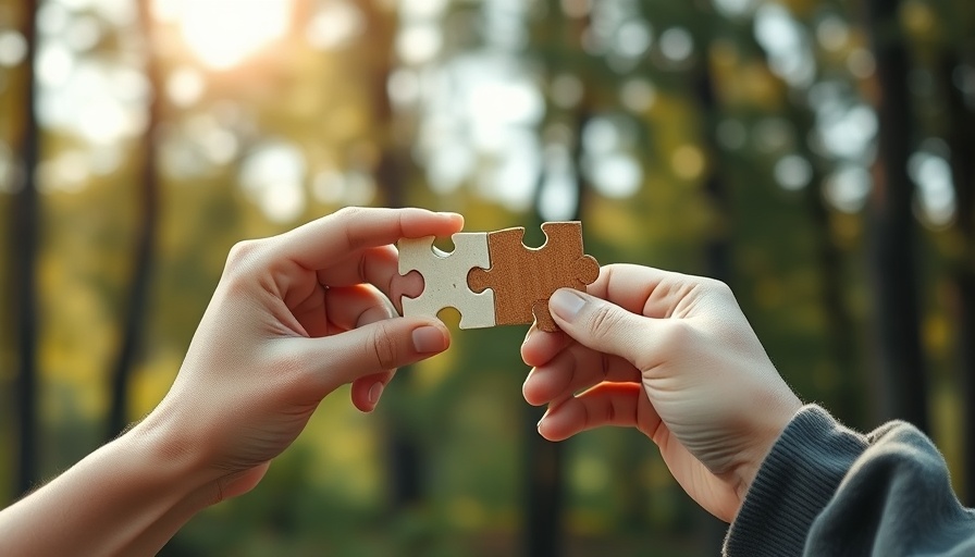 Hands holding puzzle pieces symbolizing collaborative care for depression.