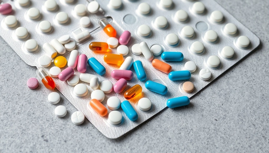 Assorted tablets in blister packs representing GLP-1 receptor agonists.