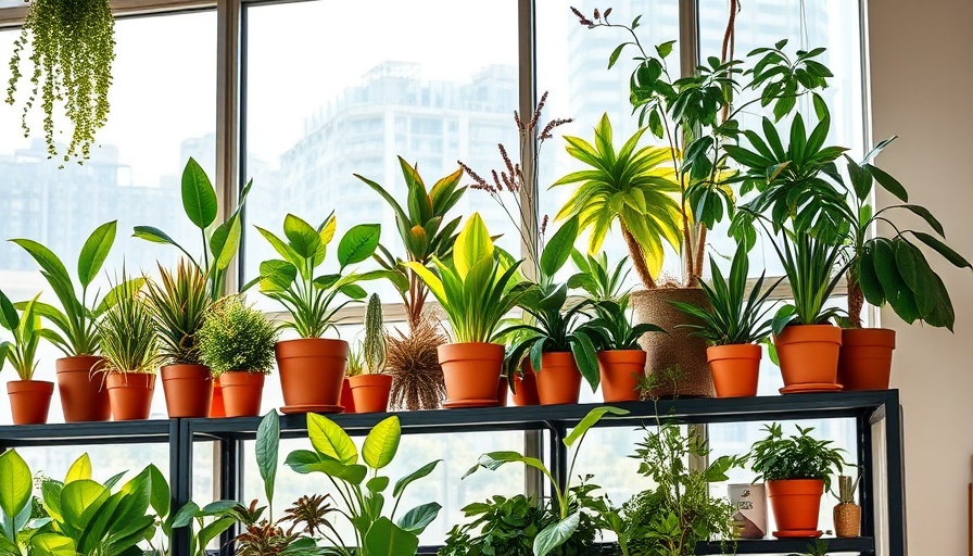 Vibrant home project improvements with indoor plant shelving setup.