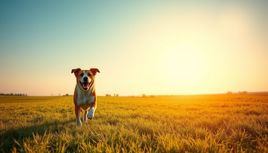 AVMA Bluesky for Pet Owners: Dog running in sunny field
