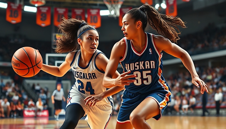 Intense basketball match with players in action, Sparks vs Fever.