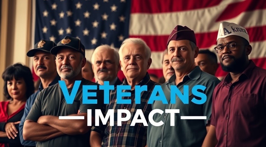 Diverse veterans united in front of an American flag, symbolizing VA education benefits for veterans.