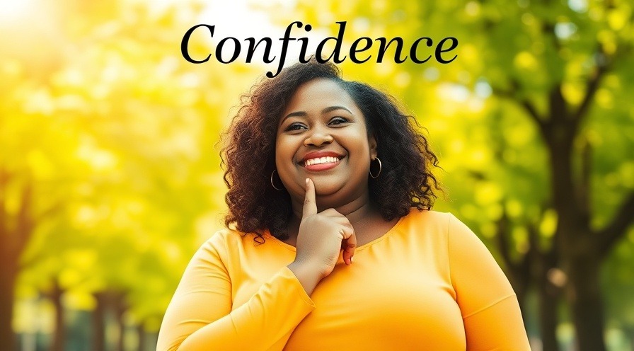 Smiling woman in a park, radiating positivity about lifestyle changes and hydration.