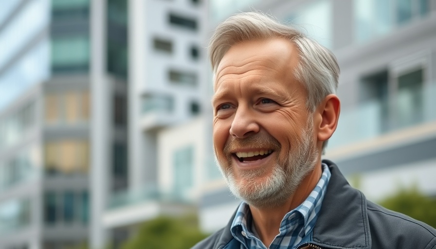 Local news on health and wellness initiatives in RDU, middle-aged man speaking outdoors.