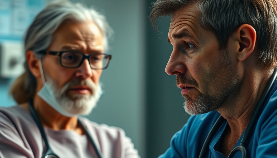 Hidden diseases affecting retirement - healthcare professional with patient.