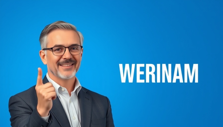 Confident man presenting live webinar on achieving and maintaining a healthy weight.