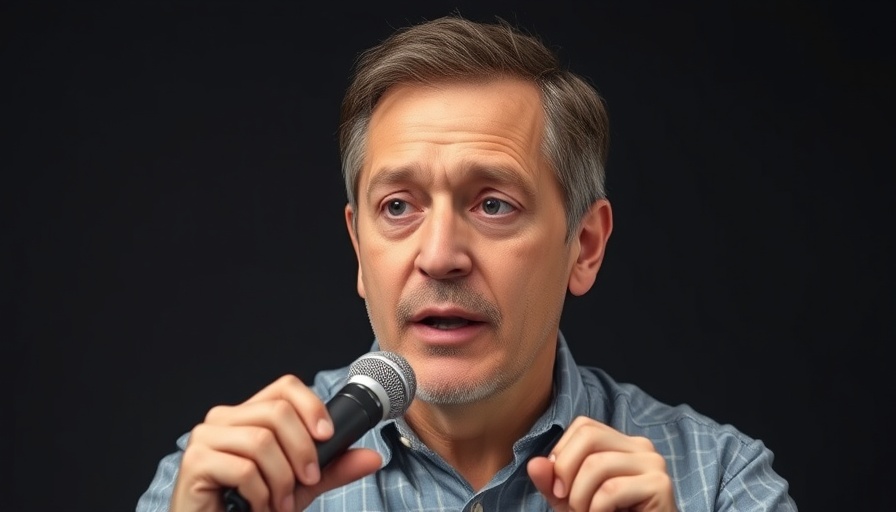 Man discussing natural weight loss tips on camera
