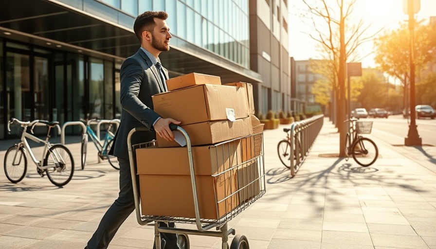 HHS layoffs impact public health with office move depicted by a professional.