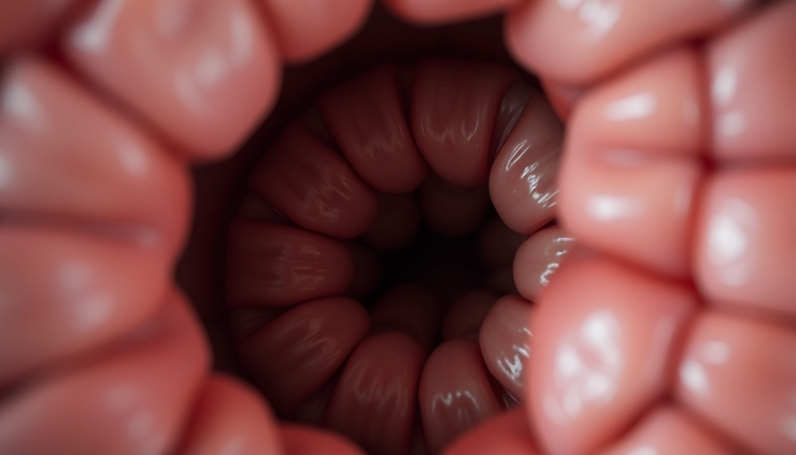 Close-up of colon structure for Unclog Your Colon Fast.