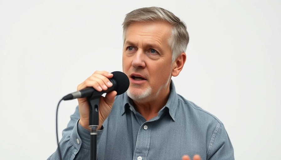 Middle-aged man discusses double chin diet mistakes.