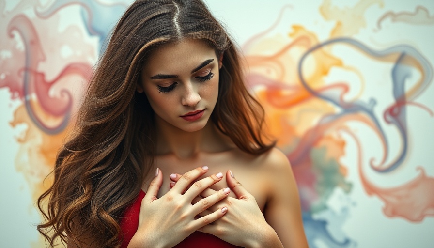 Thoughtful young woman with colorful background, symbolizing not forgiving for healing.