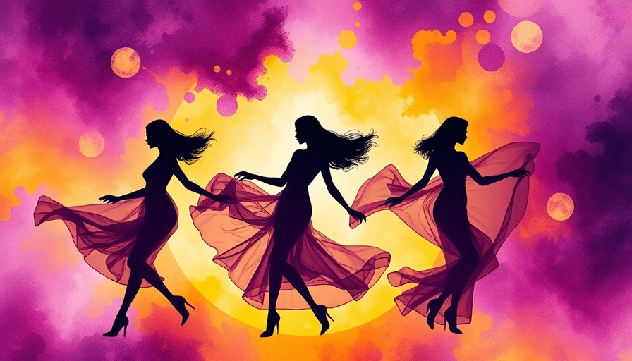 Mindful silhouettes in artistic meditation dance.