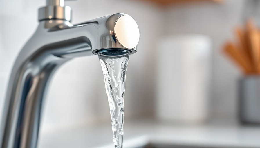 Close-up of flowing water faucet depicting clean water access related to Florida ban fluoride in public drinking water.