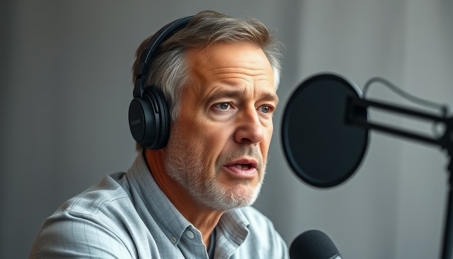 Man discussing black seed oil health benefits in a podcast.