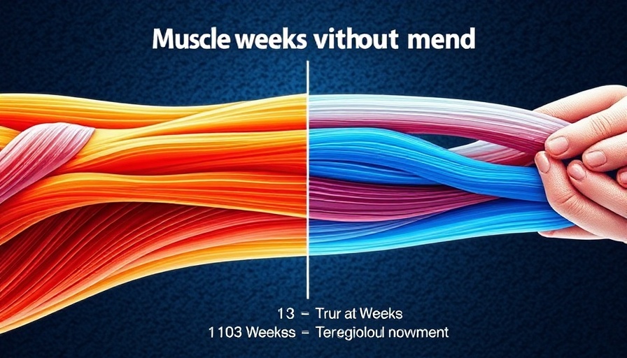 Illustration showing the impact of no movement on muscles over 3 weeks.