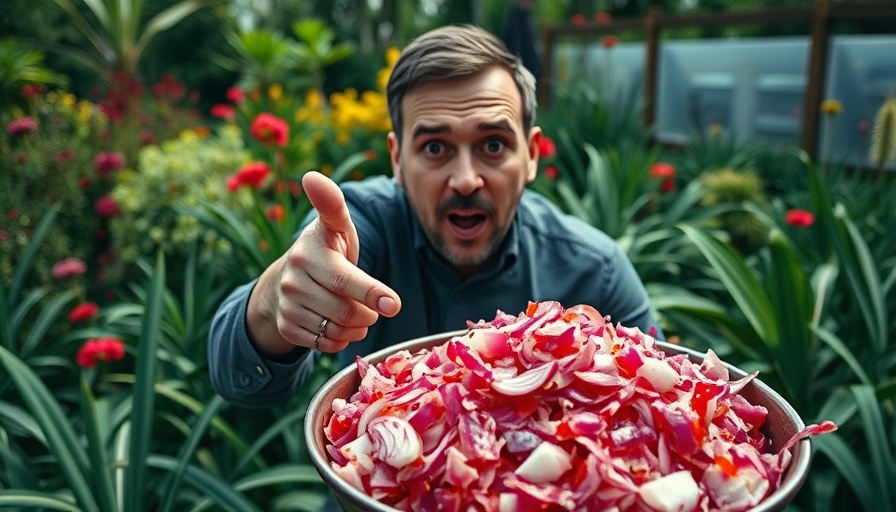 Onion juice for hair growth; man amazed by chopped onions.