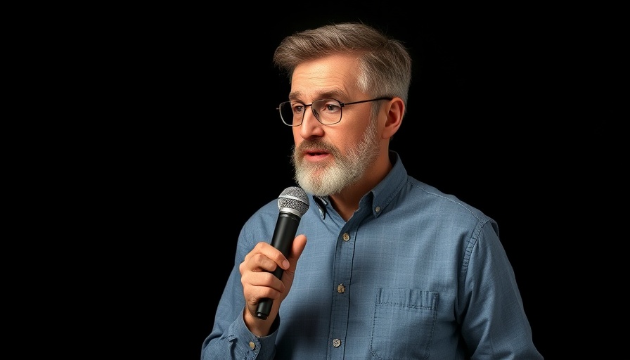 Engaging speaker discussing collagen deficiency risks on a podcast.