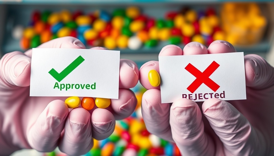 Comparison of colorful candy and pills highlighting hidden health risks of food dyes.