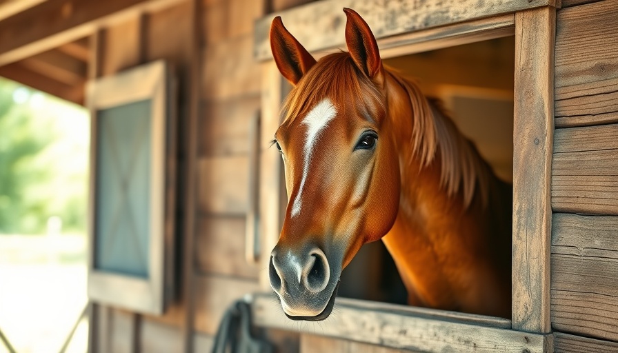 Chestnut horse in stable window, related to Equine Viral Arteritis Symptoms and Treatment