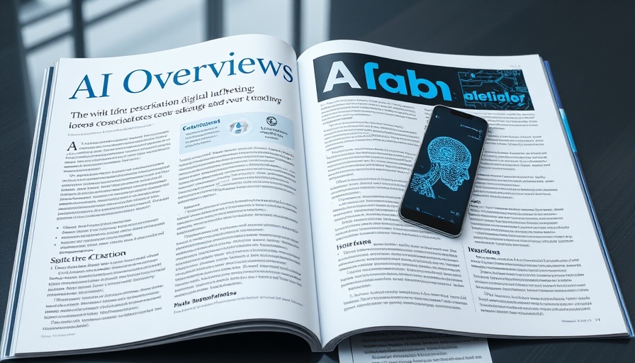 Professional magazine article on AI Overviews in digital marketing.