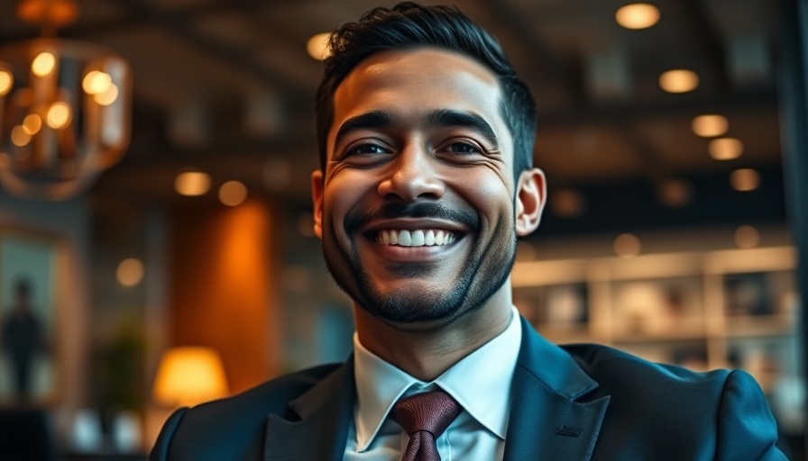 Professional man smiling in a suit indoors, C. Bob Basu President American Society of Plastic Surgeons