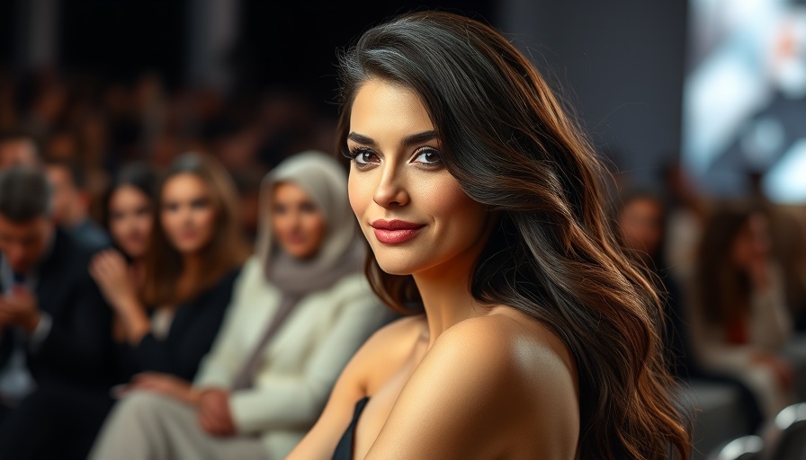 Molten Mink Brunette hair color trend at a fashion show.