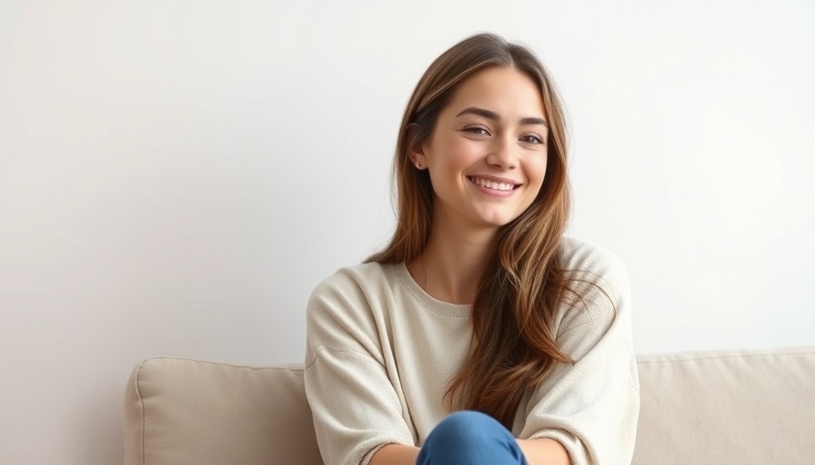 Relaxed young woman sitting against a white wall, Ashley Tisdale Lifestyle Platform