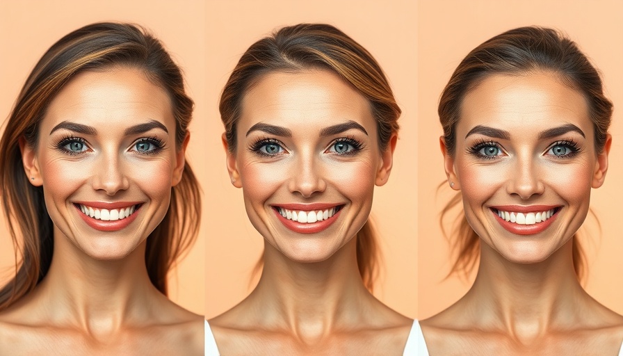 Cosmetic Surgery Innovations depicted with smiling women and marked faces.