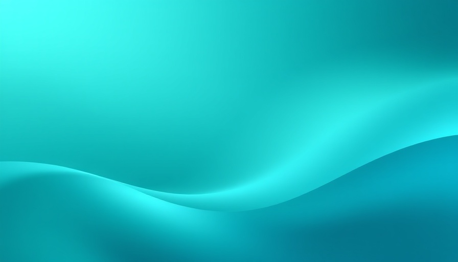 Teal gradient abstract background with smooth curves.