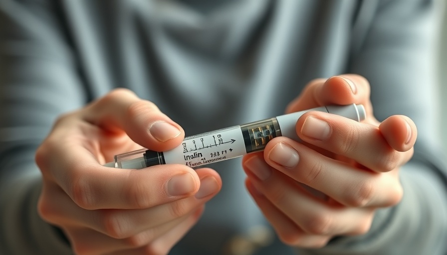 Person holding a semaglutide insulin pen, close-up view