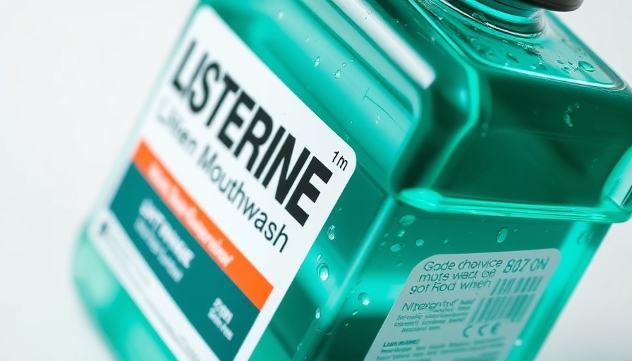 Listerine Cavity Fighter bottle close-up for lawsuit discussion.