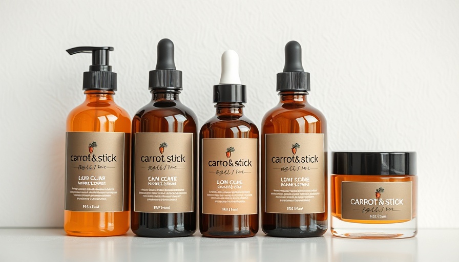 Close-up of Carrot & Stick bottles highlighting sleek design.