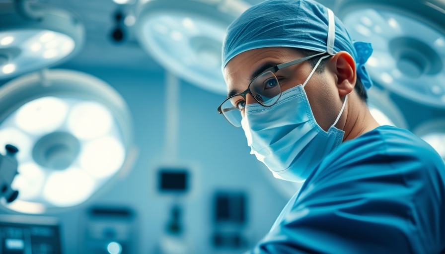 Surgeon focused in a modern operating room, combo surgeries.