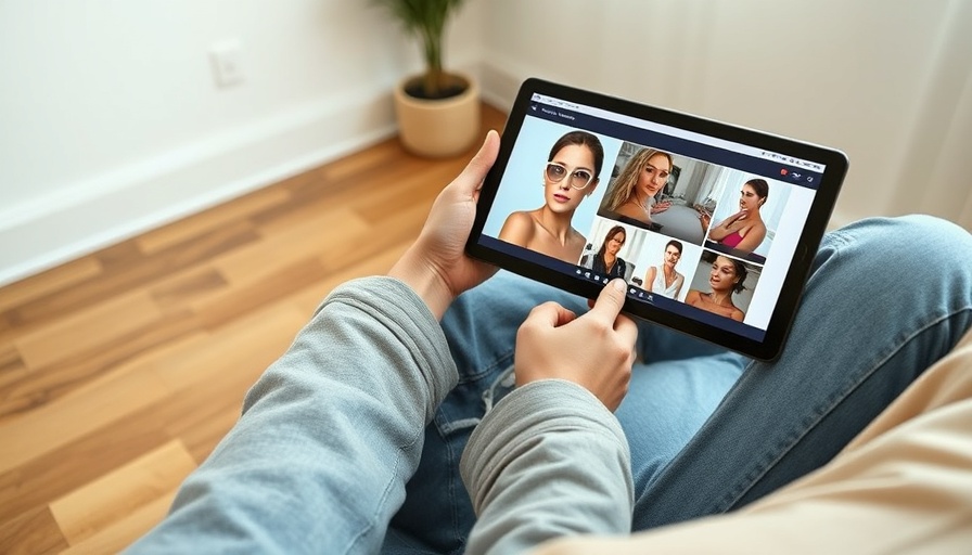Person exploring plastic surgery innovations on a tablet.