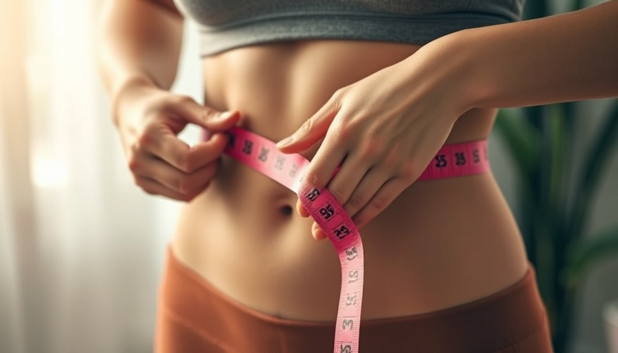 Person measuring waist with tape, related to semaglutide use.