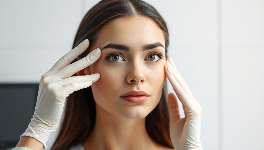 Woman undergoing cosmetic surgery prep illustrating psychological effects
